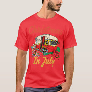 Kerstmis in juli Camping Camper T-shirt