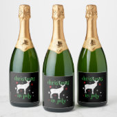 Kerstmis in juli De Der Jacht Sparkling Wijnetiket (Flessen)