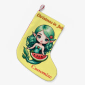 Kerstmis in juli Elf Zeemeermin Thunder_Cove Kleine Kerstsok (Voorkant (Hangend))