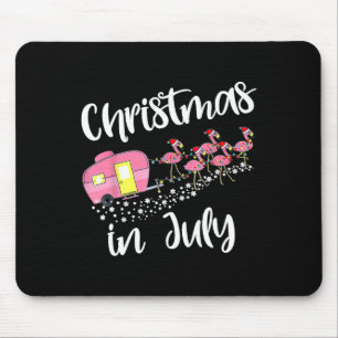 Kerstmis in juli Flamingo Camping Kampeerder Muismat