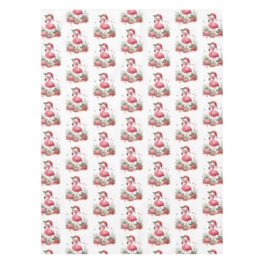 Kerstmis in juli Flamingo Tafelkleed (Voorkant)