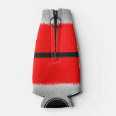 Kerstmis in juli Fun Red Santa Suit Bottle Cooler (Achterkant)