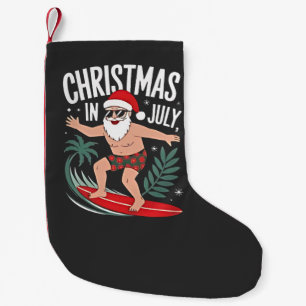 Kerstmis in juli Funny Surfing Kerstman Vakantie Kleine Kerstsok