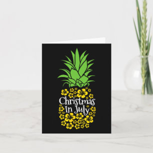 Kerstmis in juli Funny zomer vakantie ananas Kaart
