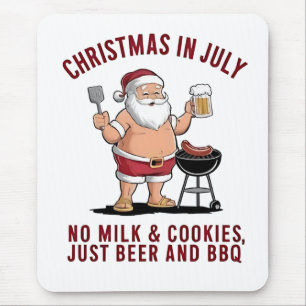Kerstmis in juli: geen melk, geen koekjes, gewoon muismat