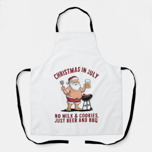 Kerstmis in juli: geen melk, geen koekjes, gewoon schort