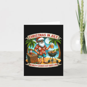 Kerstmis in juli geen melk of koekjes alleen bier kaart