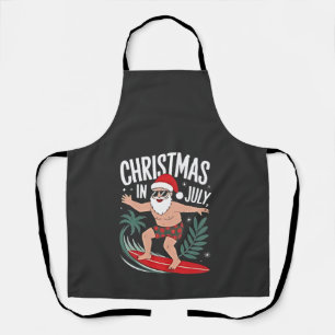 Kerstmis in juli Grappige kerst Kerstman Strand Schort