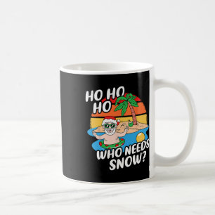 Kerstmis in juli grappige kerstman surfen zomer st koffiemok