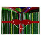 "Kerstmis in juli" Grote Glossy Gift Bag Large Cadeautasje (Achterkant)