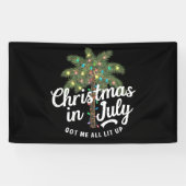 Kerstmis in juli heeft me helemaal verlicht spandoek (Horizontaal)