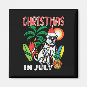 Kerstmis in juli-hondliefhebber strand Kerstmis zo Magneet