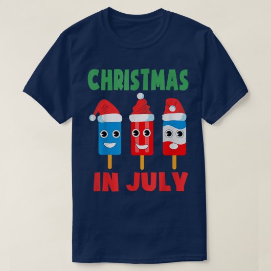 Kerstmis in juli Ice-Poppen in Santa Hat-Kinderen T-shirt (Design voorkant)