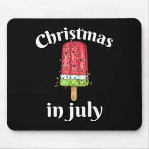 Kerstmis in juli ijs kerstboom zomer  muismat