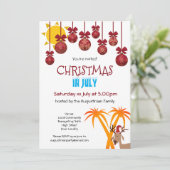 Kerstmis in juli kaart (Staand voorkant)