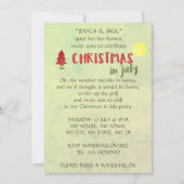 Kerstmis in juli kaart (Voorkant)