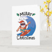 Kerstmis in juli kaart (Gele Bloem)