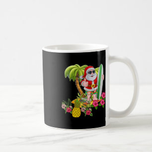Kerstmis In Juli Kerstman Hawaiaanse Surf T Shirt Koffiemok