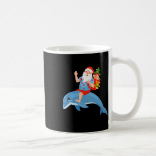 Kerstmis in juli kerstman in hawaï op een schattig koffiemok