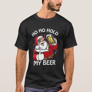 Kerstmis in juli Kerstman om mijn bier te houden T-shirt