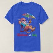 Kerstmis in juli kerstmanstoel cococakt t-shirt (Design voorkant)