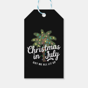 Kerstmis in juli maakte me helemaal opgewonden cadeaulabel