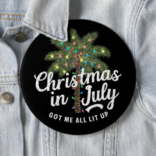 Kerstmis in juli maakte me helemaal opgewonden ronde button 6,0 cm