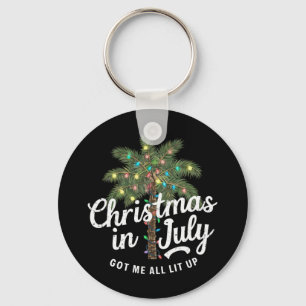 Kerstmis in juli maakte me helemaal opgewonden sleutelhanger