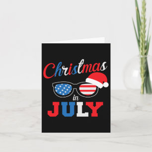 Kerstmis in juli Mannen met zomervakantie Kaart