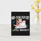 Kerstmis in juli - medio jaar rapport nog steeds o kaart (Gele Bloem)