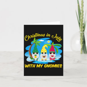Kerstmis in juli met mijn Gnomies Beach Summer Chr Kaart