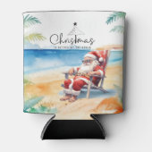 Kerstmis in juli met SANTA CLAUS Blikjeskoeler (Voorkant)