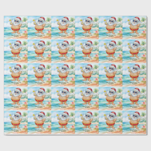 Kerstmis in juli met SANTA CLAUS Sla de datum op Cadeaupapier
