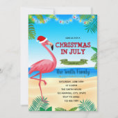 Kerstmis in juli op uitnodiging van 4 juli (Voorkant)