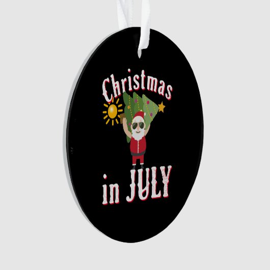 Kerstmis in juli ornament (voorkant)