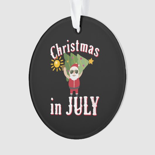 Kerstmis in juli ornament (voorkant)