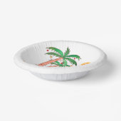 Kerstmis in juli Palm Trees Party Paper Bowls Papieren Kommen (Gebogen)