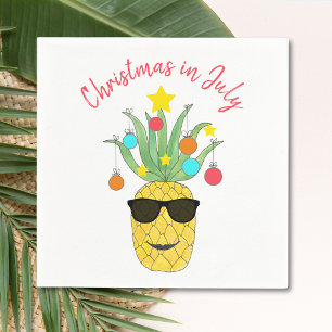 Kerstmis in juli Pineapple Tropical Holiday Servet