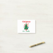 Kerstmis in juli post-it® notes (Op bureau)