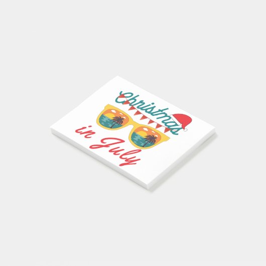 Kerstmis in juli post-it® notes (Schuin)