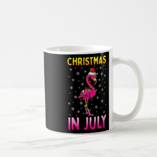 Kerstmis in juli Roze Flamingo Grappige Kerstmis M Koffiemok