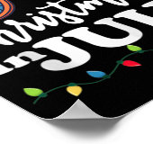 Kerstmis in juli Santa Hat Sunbril Vaca Poster (Hoek)