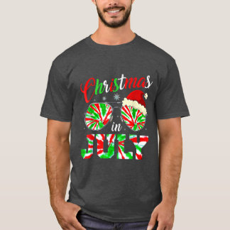 Kerstmis in juli Santa Hat Tie Dye Sunbril Sum T-shirt