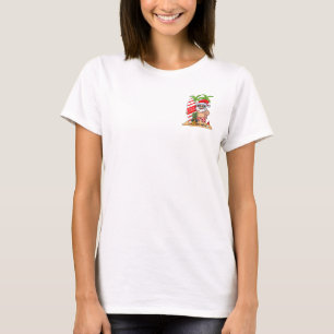 Kerstmis in juli Santa Hawaiian Summer Surf Surfi T-shirt