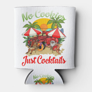 Kerstmis in juli Santa No Cookies Just Cocktails Blikjeskoeler