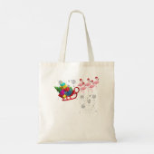 Kerstmis in juli Slaapse flamingos roze flamingo R Tote Bag (Achterkant)