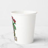 Kerstmis in juli Snowman Sand Beach Papieren Bekers (Links)