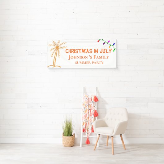 Kerstmis in juli spandoek (Insitu)