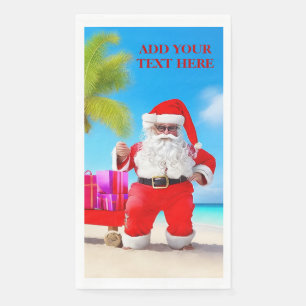 Kerstmis in juli strand- of zomerfeest servet