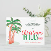 Kerstmis in juli Summer Party Kaart (Staand voorkant)